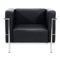 Comercial Furniture Classic Designer Couch Black 1 Seater Le Corbusier LC3 Leather Office Sofa